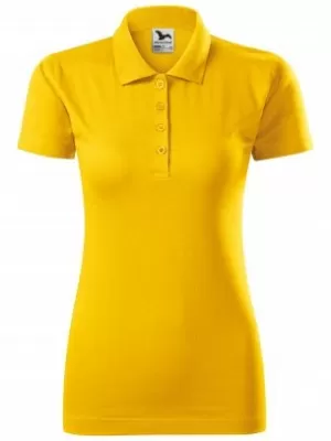 Tricou de damă cu guler MALFINI SINGLE J. 223 CHIHLIMBAR