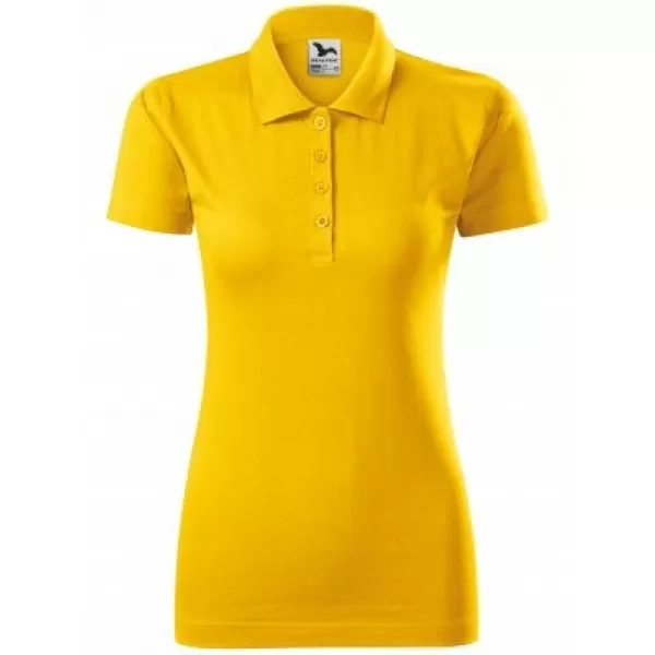  Tricou de damă cu guler MALFINI SINGLE J. 223 CHIHLIMBAR 