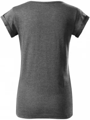 Tricou de damă MALFINI FUSION 164 EVIDENȚIERE NEAGRĂ