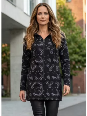 Hanorac prelungit dama ALTISPORT OCHIENA LSWS296 NEGRU