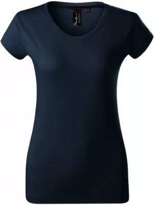 Tricou dama cu maneca scurta MALFINI PREMIUM EXCLUSIVE 154 ALBASTRU MARIN