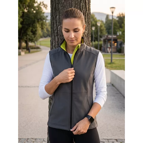  Vesta softshell dama MALFINI VISION 516 GRI OȚEL 