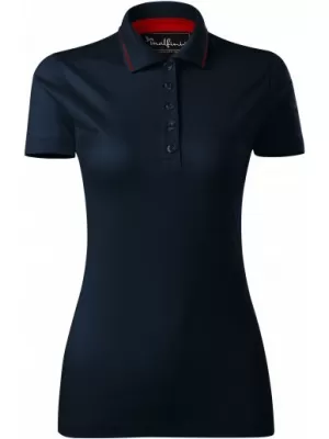 Tricou de damă cu guler MALFINI PREMIUM GRAND 269 ALBASTRU MARIN