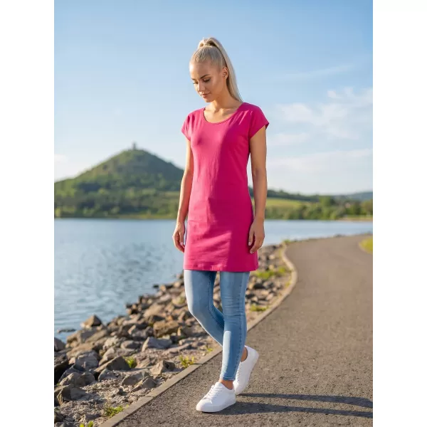  Tricou lung de damă MALFINI LOVE 123 MAGENTA 