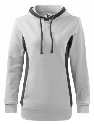 Hanorac de dama MALFINI KANGAROO 408 ALB