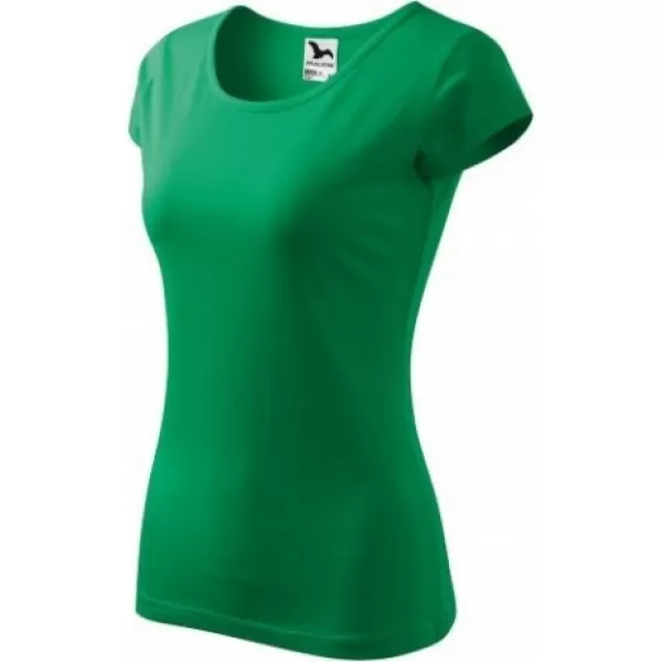 Tricou pentru femei MALFINI PURE 122 VERDE MEDIU 