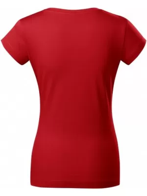 Tricou pentru femei MALFINI FIT V-NECK 162 ROŞU