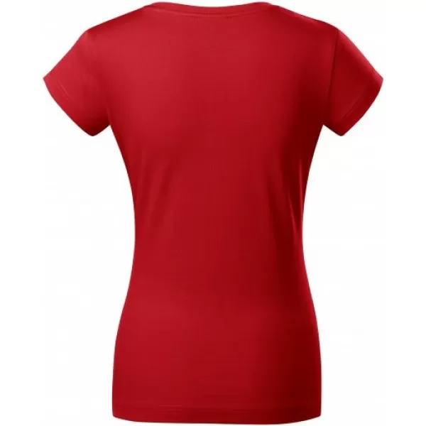  Tricou pentru femei MALFINI FIT V-NECK 162 ROŞU 