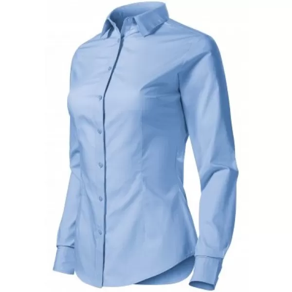  Cămașă de damă cu mâneci lungi MALFINI STYLE LS 229 ALBASTRU CERUL 