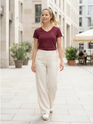 Tricou pentru femei ALTISPORT LUKENA LTSS701 BURGUNDIA