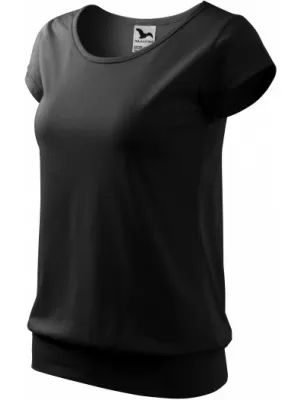 Tricou pentru femei MALFINI CITY 120 NEGRU