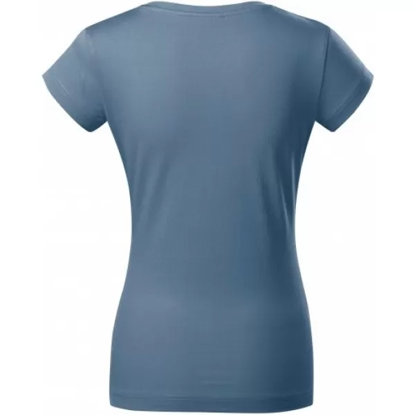  Tricou pentru femei MALFINI FIT V-NECK 162 DENIM 