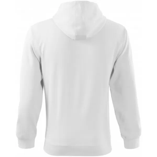  Hanorac pentru bărbați MALFINI TRENDY ZIPPER 410 ALB 