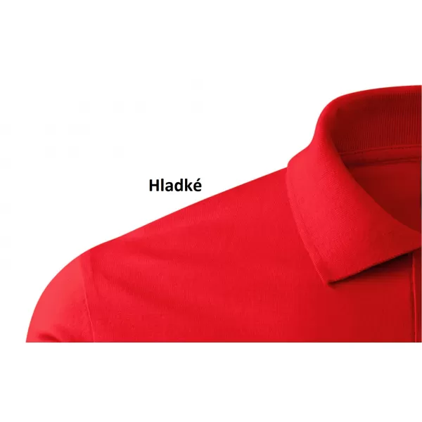  Tricou pentru bărbați cu mâneci lungi și guler MALFINI SINGLE J. LS 211 ROŞU 