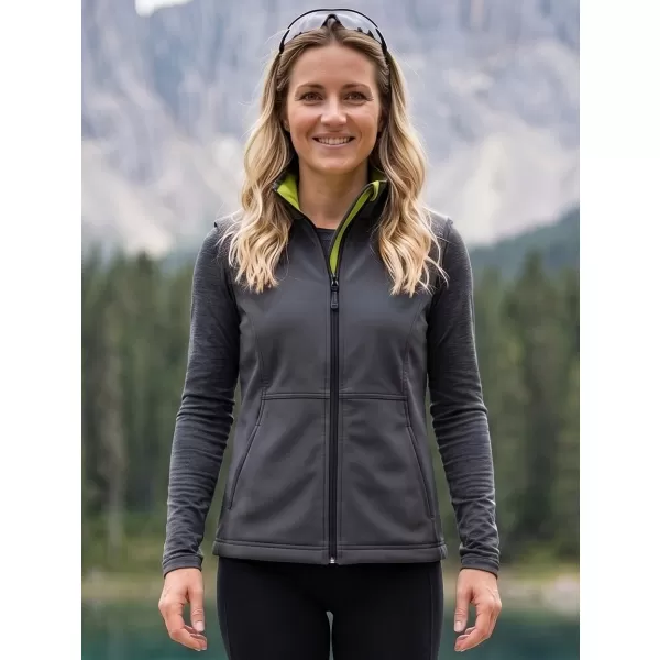  Vesta softshell dama MALFINI VISION 516 GRI OȚEL 