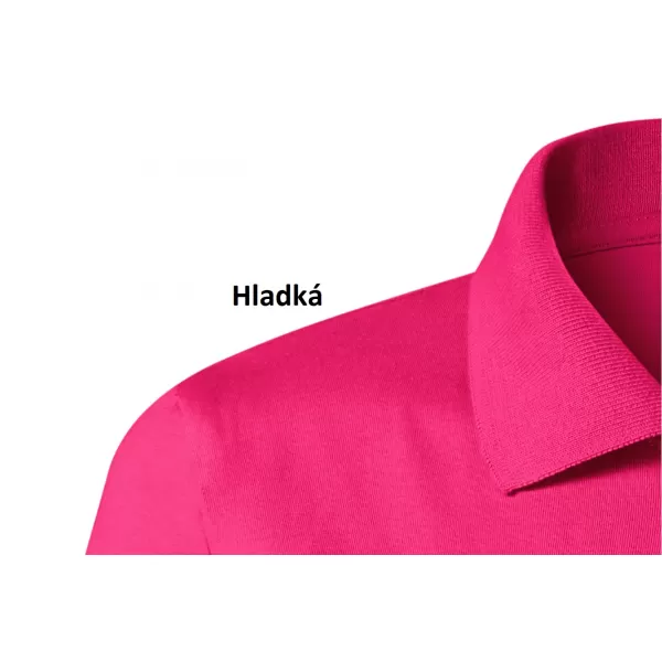  Tricou de damă cu guler MALFINI SINGLE J. 223 MAGENTA 