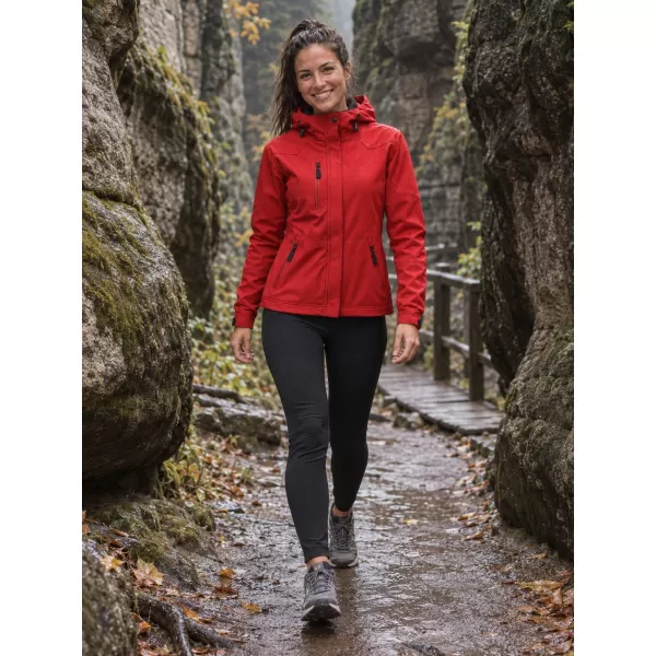  Jachetă softshell pentru femei MALFINI NANO 532 ROŞU 