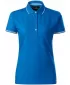 Tricou de damă cu guler MALFINI PREMIUM PERFECTION PLAIN 253 SNORKEL ALBASTRU