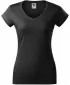 Tricou pentru femei MALFINI FIT V-NECK 162 GRI ABANOS