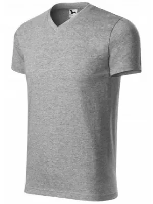 Tricou pentru bărbați MALFINI HEAVY V-NECK 111 EVIDENȚIERI GRI ÎNCHIS