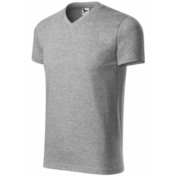  Tricou pentru bărbați MALFINI HEAVY V-NECK 111 EVIDENȚIERI GRI ÎNCHIS 