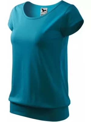 Tricou pentru femei MALFINI CITY 120 TURCOAZ ÎNCHIS