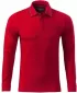 Tricou pentru bărbați cu mâneci lungi și guler MALFINI PREMIUM CONTRAST STRIPE LS 258 FORMULA ROSIE