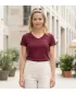Tricou pentru femei ALTISPORT LUKENA LTSS701 BURGUNDIA