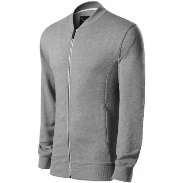  Hanorac pentru bărbați MALFINI PREMIUM BOMBER 453 EVIDENȚIERI GRI ÎNCHIS 