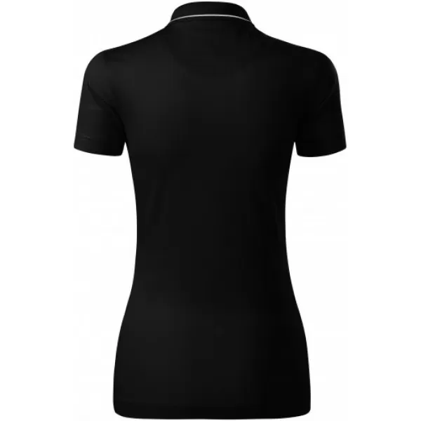  Tricou de damă cu guler MALFINI PREMIUM GRAND 269 NEGRU 