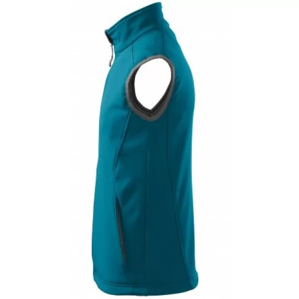  Vestă softshell pentru bărbați MALFINI VISION 517 TURCOAZ ÎNCHIS 