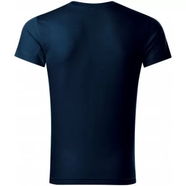  Tricou pentru bărbați MALFINI SLIM FIT V-NECK 146 ALBASTRU MARIN 