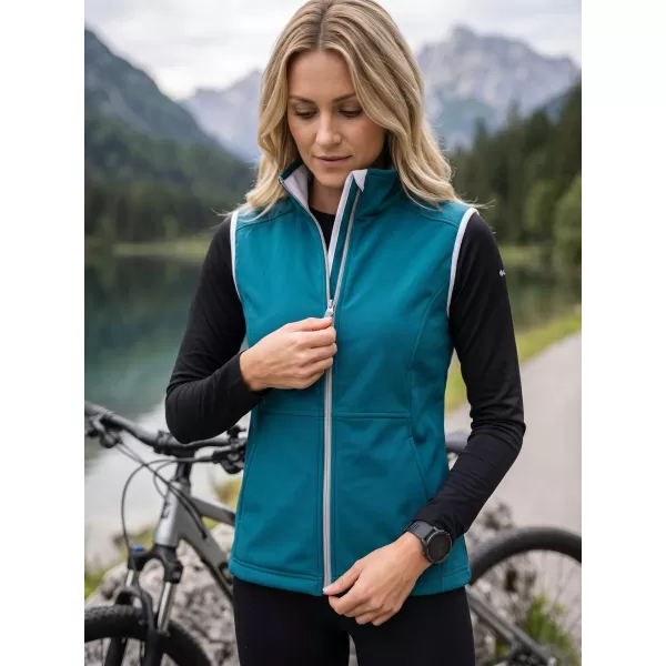  Vesta softshell dama MALFINI VISION 516 TURCOAZ ÎNCHIS 