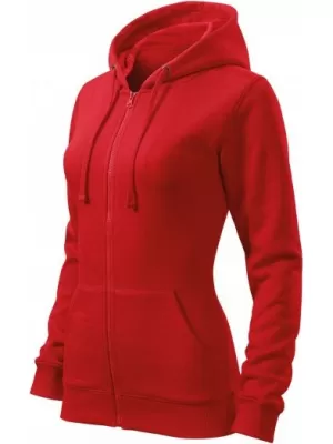 Hanorac de dama MALFINI TRENDY ZIPPER 411 ROŞU