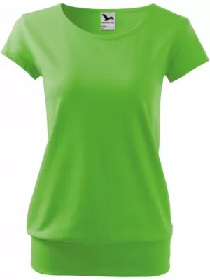 Tricou pentru femei MALFINI CITY 120 VERDE MĂR