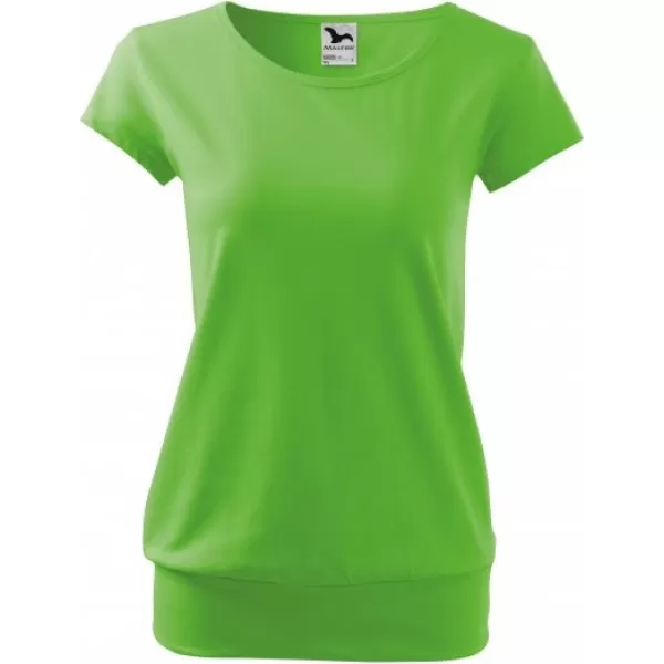  Tricou pentru femei MALFINI CITY 120 VERDE MĂR 