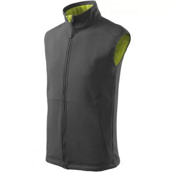 Vestă softshell pentru bărbați MALFINI VISION 517 GRI OȚEL 