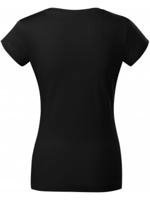 Tricou pentru femei MALFINI FIT V-NECK 162 NEGRU