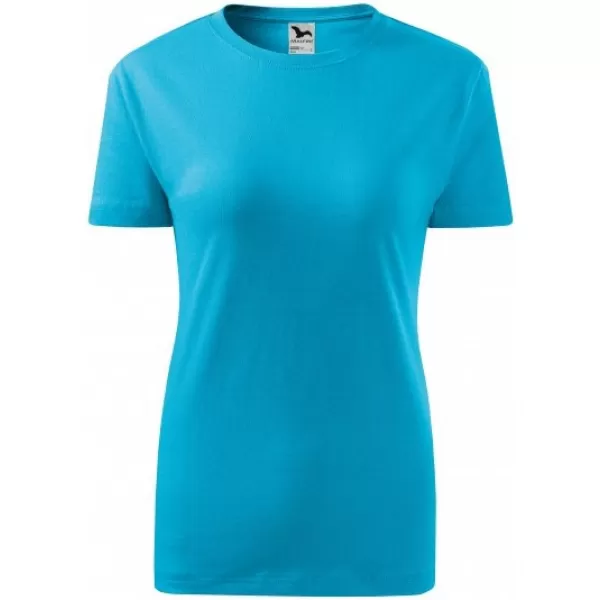  Tricou pentru femei MALFINI CLASSIC NEW 133 TURCOAZ 
