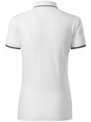 Tricou de damă cu guler MALFINI PREMIUM PERFECTION PLAIN 253 ALB