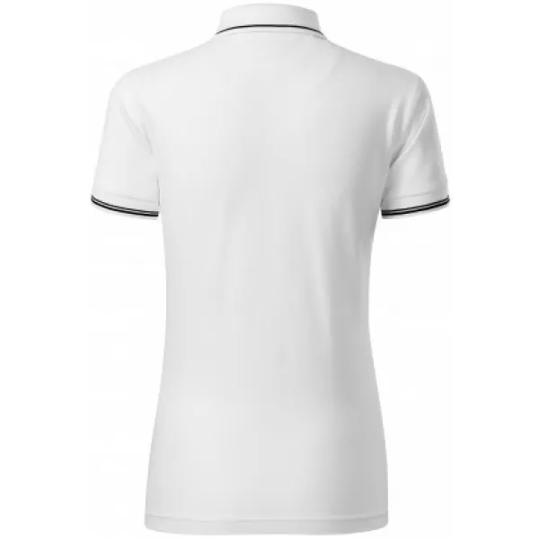  Tricou de damă cu guler MALFINI PREMIUM PERFECTION PLAIN 253 ALB 