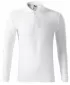 Tricou pentru bărbați cu mâneci lungi și guler MALFINI PIQUE POLO LS 221 ALB