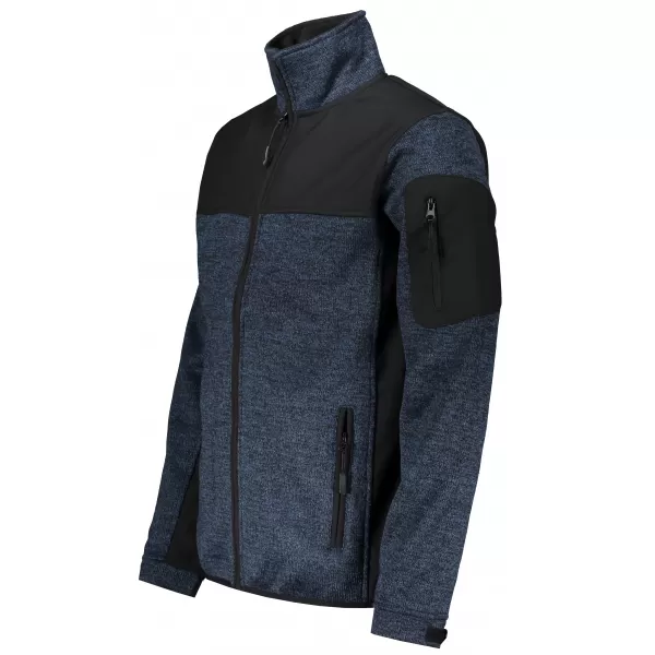  Jachetă/pulover softshell pentru bărbați MALFINI CASUAL 550 KNIT BLUE MALFINI PREMIUM 