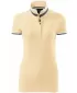 Tricou de damă cu guler MALFINI PREMIUM COLLAR UP 257 VANILIE BOURBON