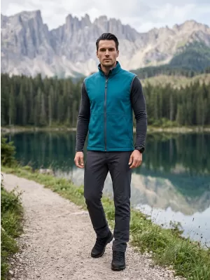 Vestă softshell pentru bărbați MALFINI VISION 517 TURCOAZ ÎNCHIS
