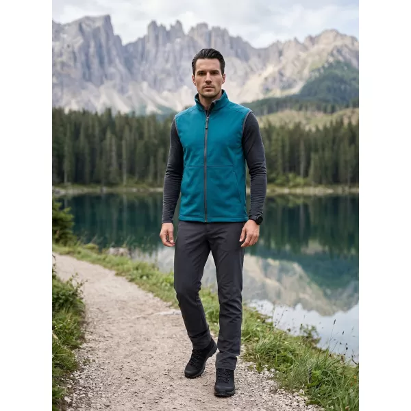  Vestă softshell pentru bărbați MALFINI VISION 517 TURCOAZ ÎNCHIS 