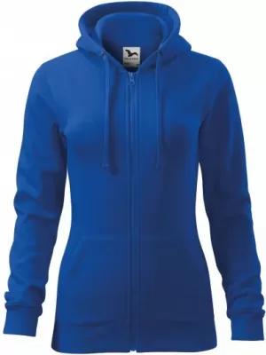 Hanorac de dama MALFINI TRENDY ZIPPER 411 ALBASTRU REGAL