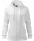 Hanorac de dama MALFINI TRENDY ZIPPER 411 ALB