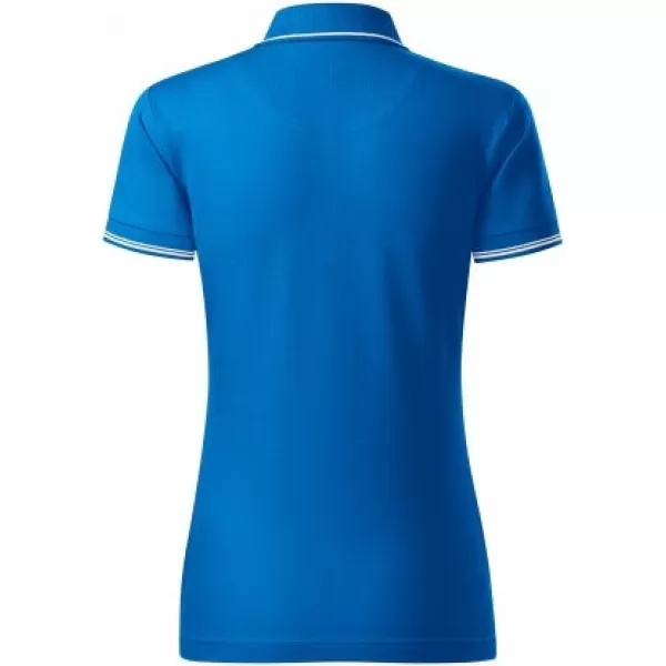  Tricou de damă cu guler MALFINI PREMIUM PERFECTION PLAIN 253 SNORKEL ALBASTRU 