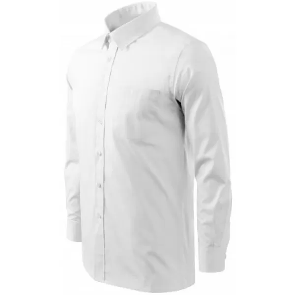  Cămașă cu mânecă lungă pentru bărbați MALFINI STYLE LS 209 ALB 